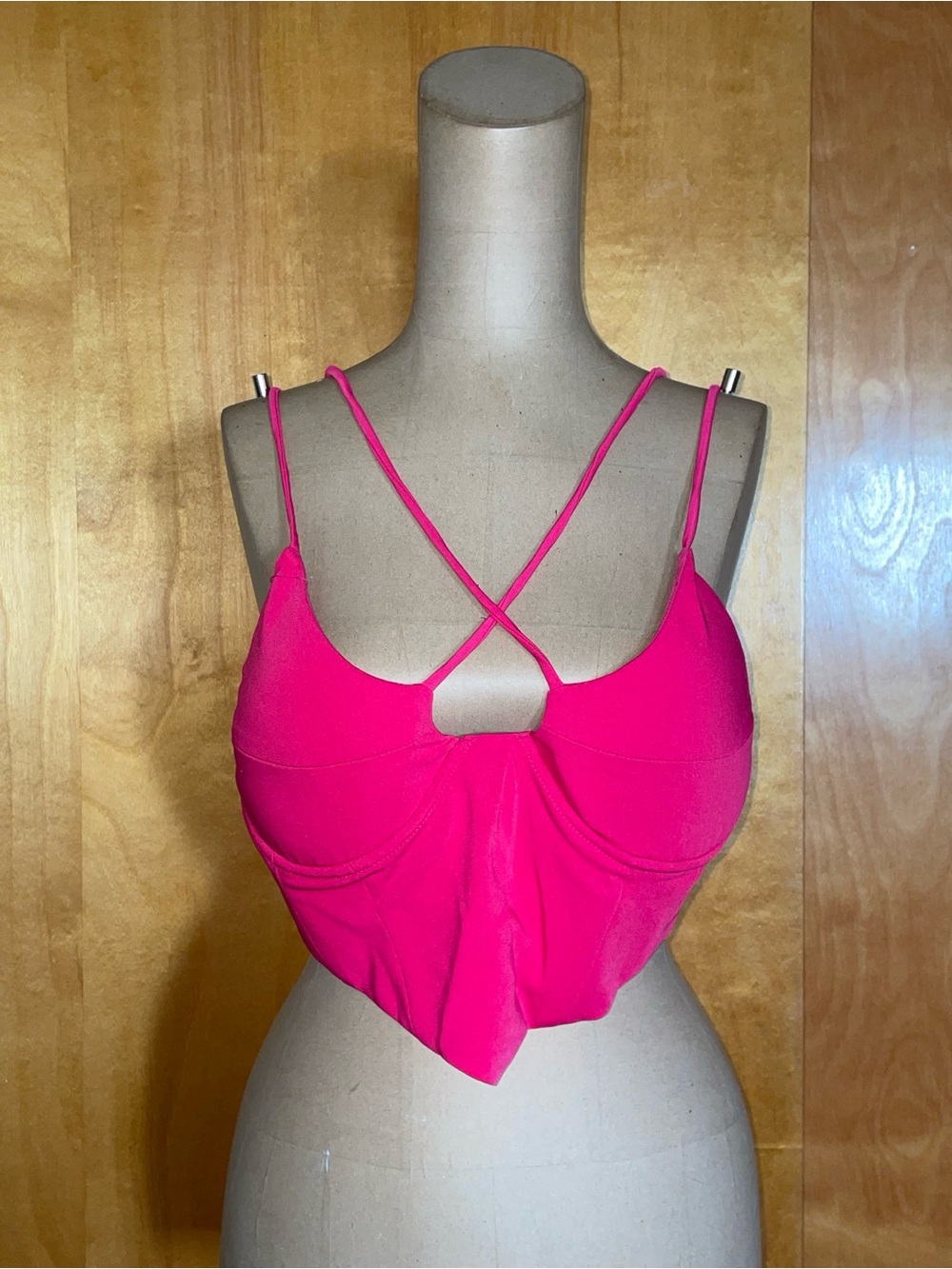 Atoir Fuchsia Strappy Crop Bralette